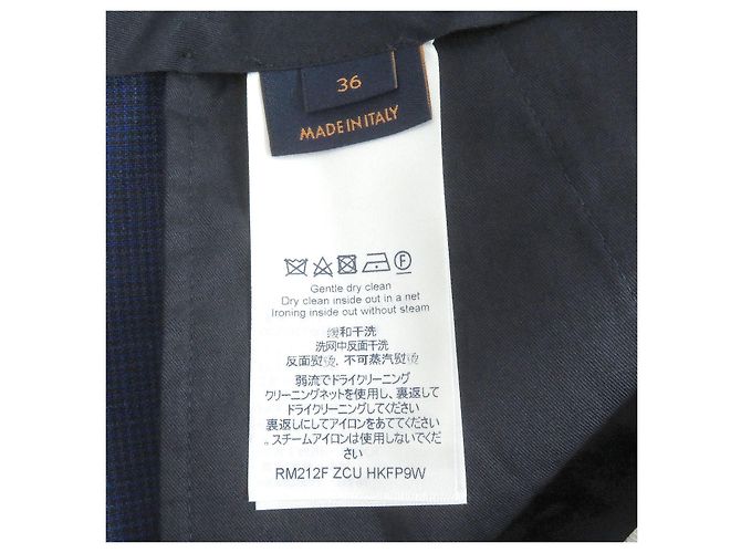 Wollhose von Louis Vuitton Blau Marineblau - Ansicht 6