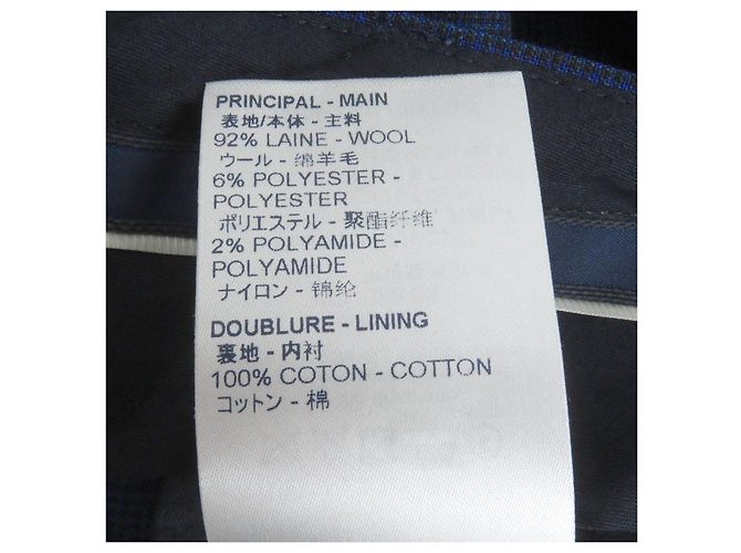 Wollhose von Louis Vuitton Blau Marineblau - Ansicht 7