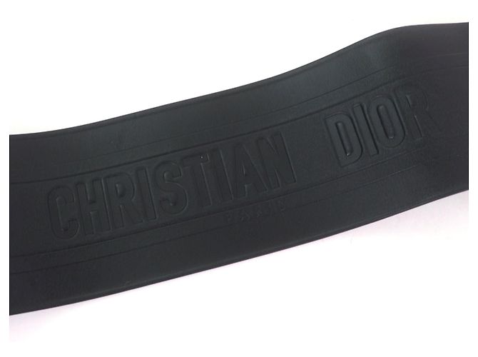 Christian Dior D-WAIST Maxi Double Ledergürtel Schwarz - Ansicht 5