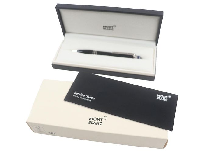Bolígrafo Montblanc Starwalker Blue Dome Negro Plata - vista 2