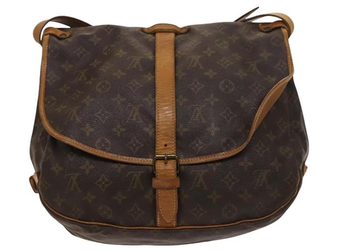 Louis Vuitton Saumur Monogram Canvas 35 Marrone - vista 2