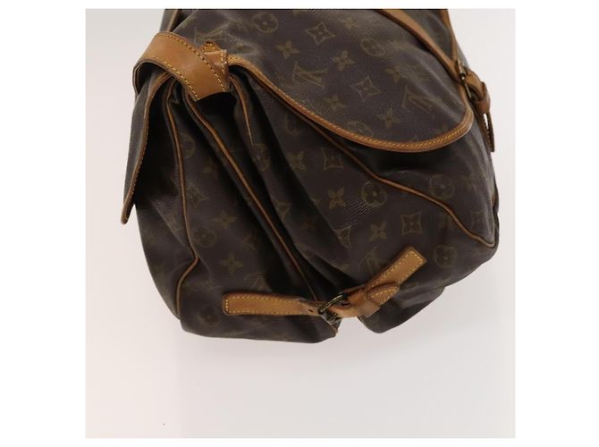 Louis Vuitton Saumur Monogram Canvas 35 Marrone - vista 4