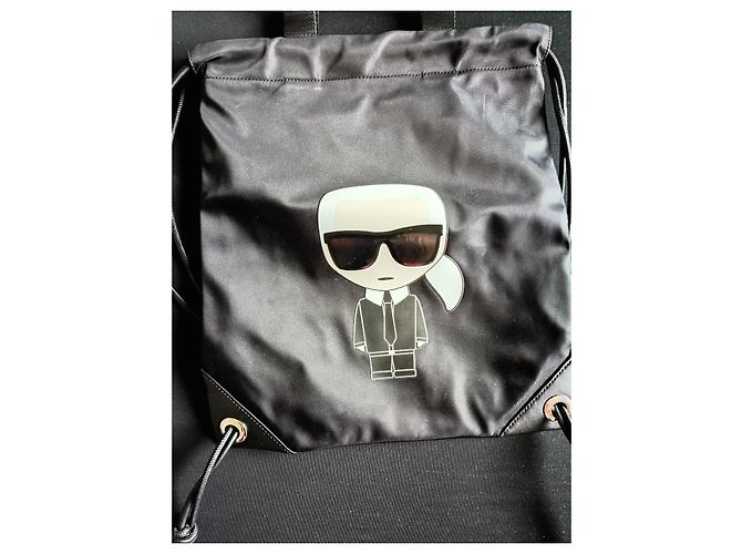 Karl Lagerfeld Black Polyamide Backpack - view 2