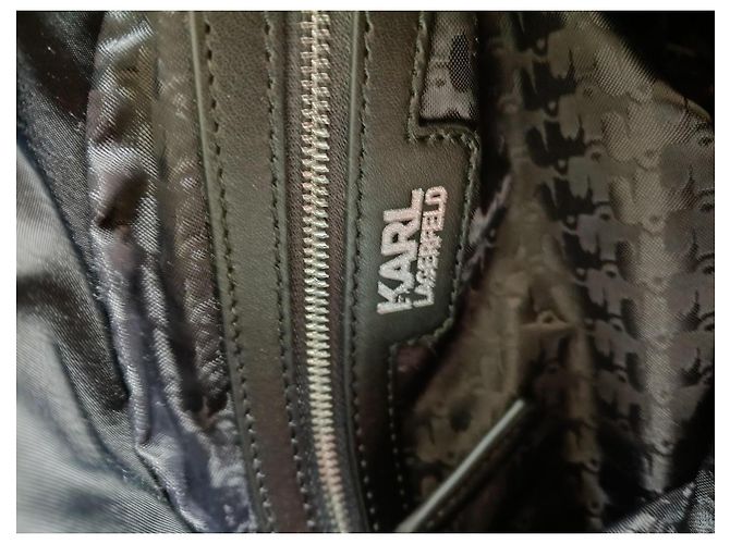 Karl Lagerfeld Black Polyamide Backpack - view 5