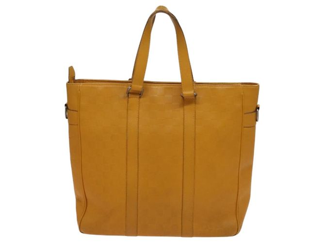 Louis Vuitton Tadao Damier Infini Leather MM Giallo - vista 2