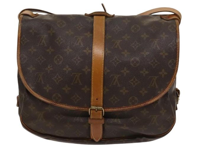 Louis Vuitton Saumur Monogram Canvas 35 Marrone - vista 2