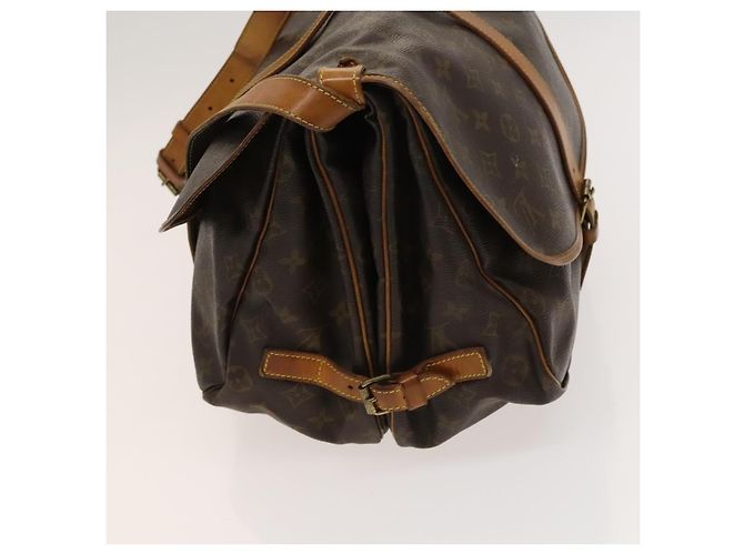 Louis Vuitton Saumur Monogram Canvas 35 Marrone - vista 4
