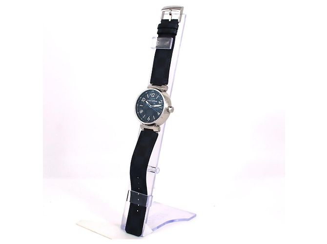 Relógio Quartz Louis Vuitton Tambour Damier Graphite QA073 - vista 2