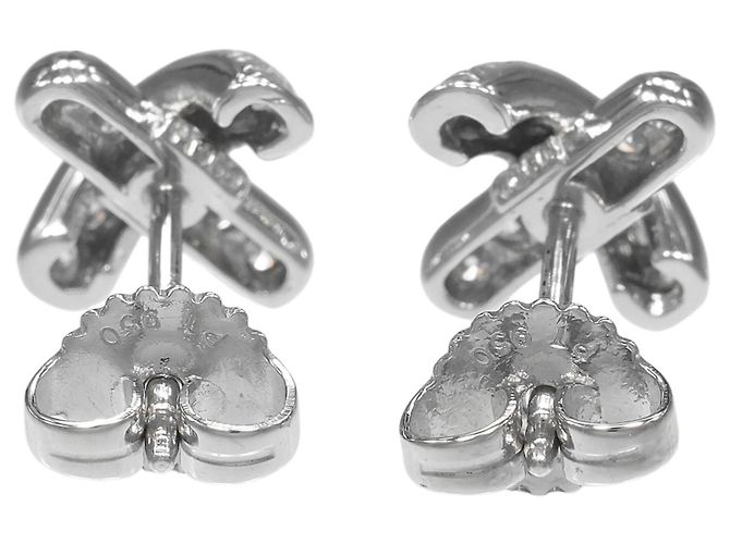 Tiffany & Co. Kreuzstich-Platin-Ohrstecker - Ansicht 3