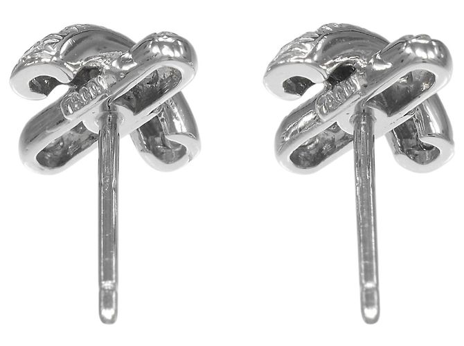 Tiffany & Co. Kreuzstich-Platin-Ohrstecker - Ansicht 4