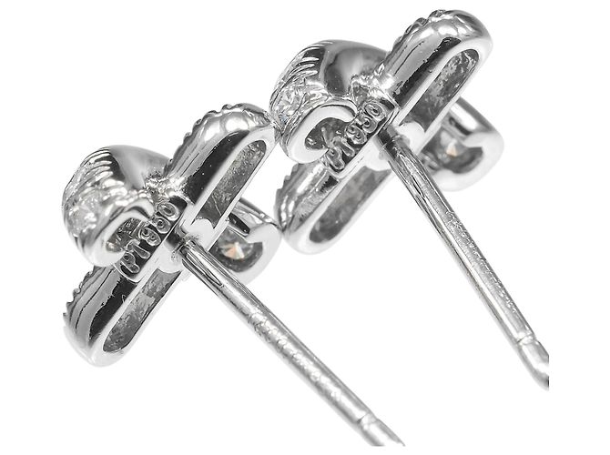 Tiffany & Co. Kreuzstich-Platin-Ohrstecker - Ansicht 6
