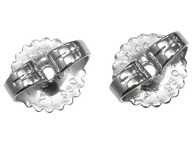 Tiffany & Co. Kreuzstich-Platin-Ohrstecker - Ansicht 9