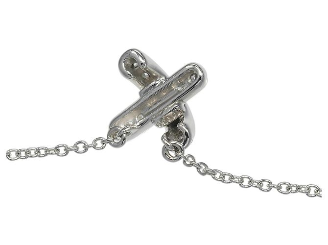 Collana in Platino 950 con Diamanti a Punto Croce Tiffany & Co. - vista 5