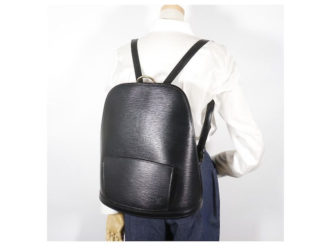 Louis Vuitton Epi Leather Gobelins Backpack Black - view 17