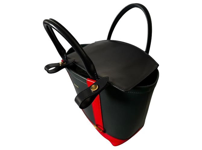 Sacai Mehrfarbige Lederhandtasche - Ansicht 18