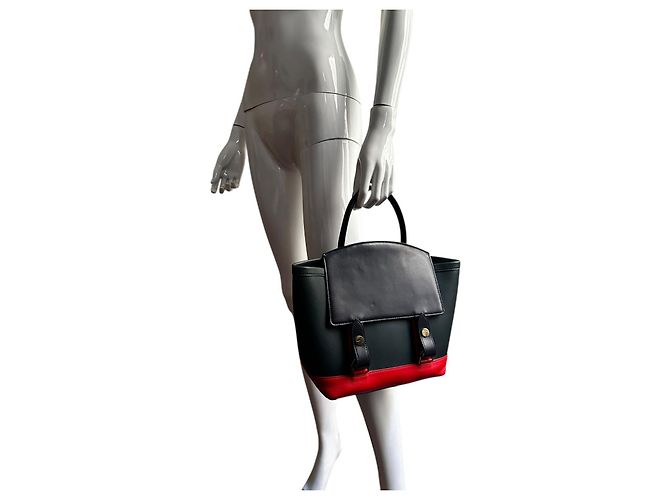 Sacai Mehrfarbige Lederhandtasche - Ansicht 19