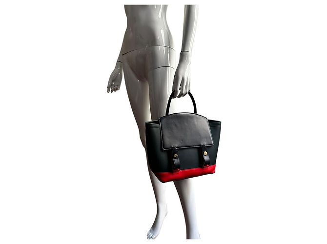Sacai Mehrfarbige Lederhandtasche - Ansicht 20