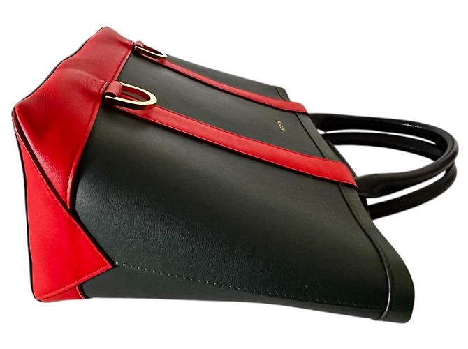 Sacai Mehrfarbige Lederhandtasche - Ansicht 6