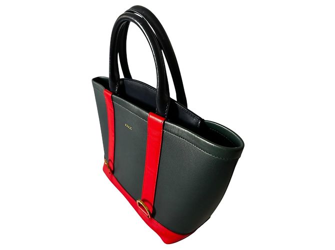 Sacai Mehrfarbige Lederhandtasche - Ansicht 7