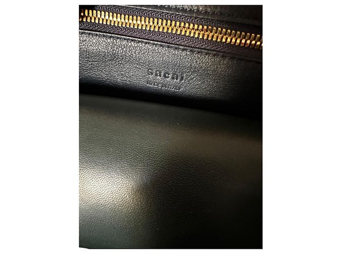 Sacai Mehrfarbige Lederhandtasche - Ansicht 9