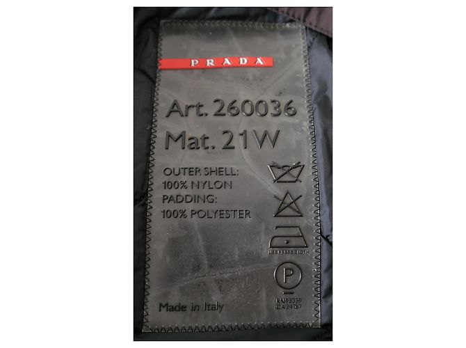 Giacca da sci imbottita vintage marrone Prada Linea Rossa Y2K - vista 7