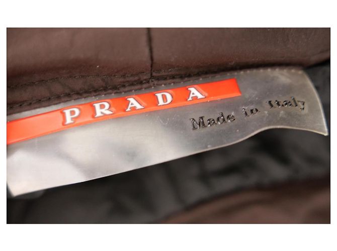 Vintage braune gesteppte Skihosen Prada Linea Rossa Y2K - Ansicht 5