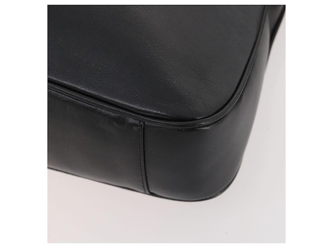 Borsa a mano in pelle Gucci Bamboo 2way Nera Oro 001 1705 1638 Auth bs33593 Nero D'oro - vista 12
