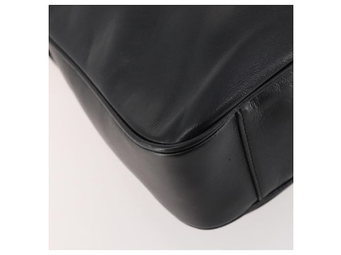 Borsa a mano in pelle Gucci Bamboo 2way Nera Oro 001 1705 1638 Auth bs33593 Nero D'oro - vista 13