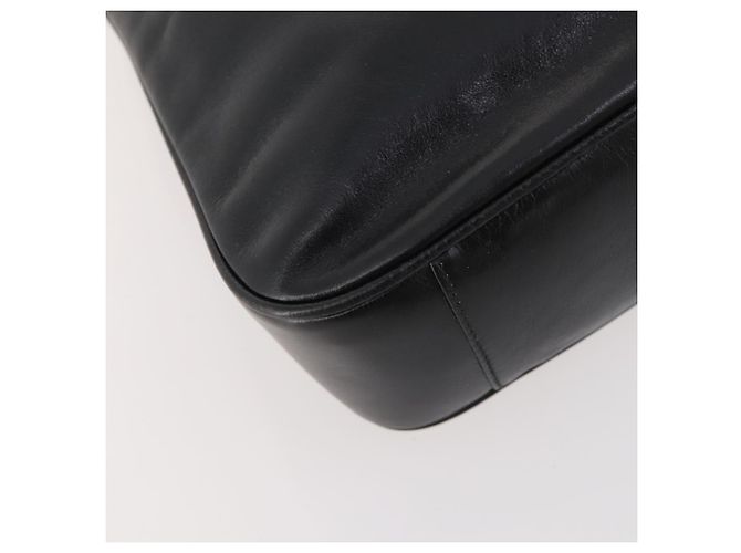 Borsa a mano in pelle Gucci Bamboo 2way Nera Oro 001 1705 1638 Auth bs33593 Nero D'oro - vista 15
