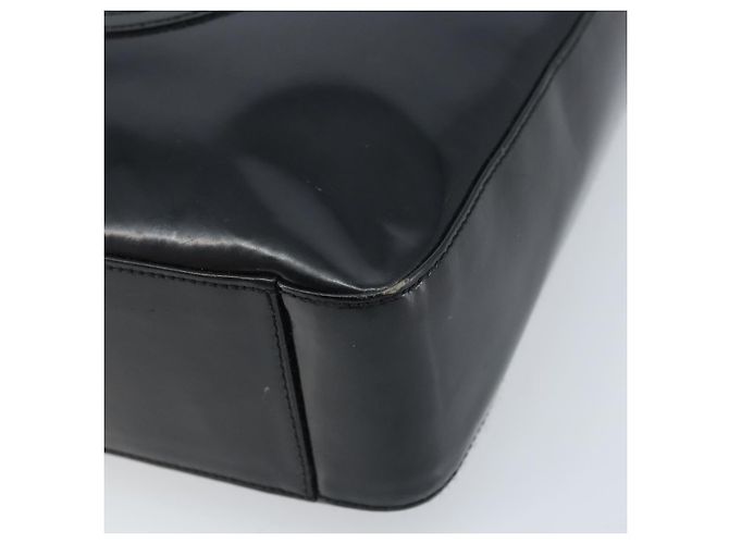 Borsa a Spalla GUCCI Pelle Verniciata Nera Argento 000 1013 0506 Auth 172305 - vista 10