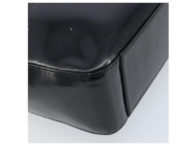 Borsa a Spalla GUCCI Pelle Verniciata Nera Argento 000 1013 0506 Auth 172305 - vista 13
