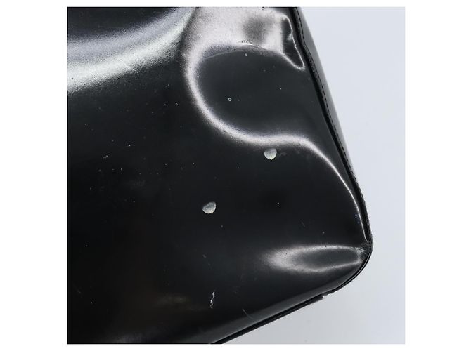 Borsa a Spalla GUCCI Pelle Verniciata Nera Argento 000 1013 0506 Auth 172305 - vista 14