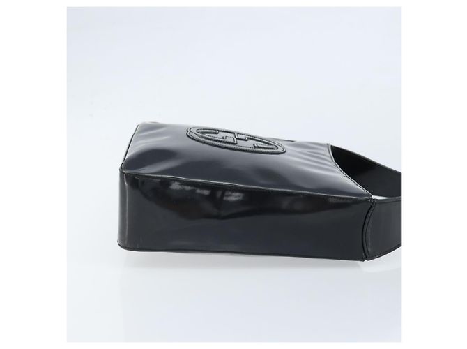 Borsa a Spalla GUCCI Pelle Verniciata Nera Argento 000 1013 0506 Auth 172305 - vista 4