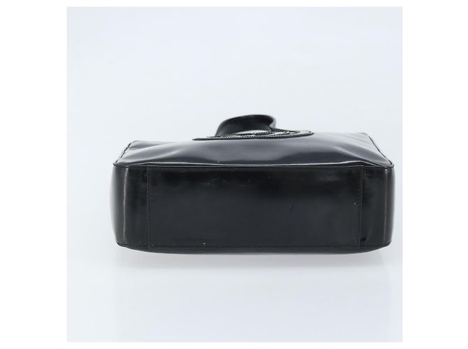 Borsa a Spalla GUCCI Pelle Verniciata Nera Argento 000 1013 0506 Auth 172305 - vista 9