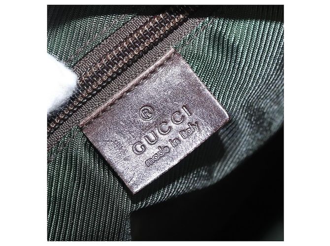 GUCCI GG Canvas Tote Bag Braun Silber 28892 Auth 173901 - Ansicht 17