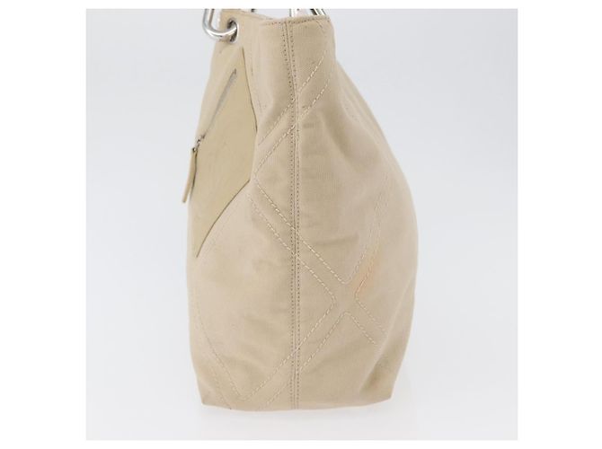 CHANEL Tote Bag No5 aus Canvas Beige mit silbernem CC Auth 169753 - Ansicht 5