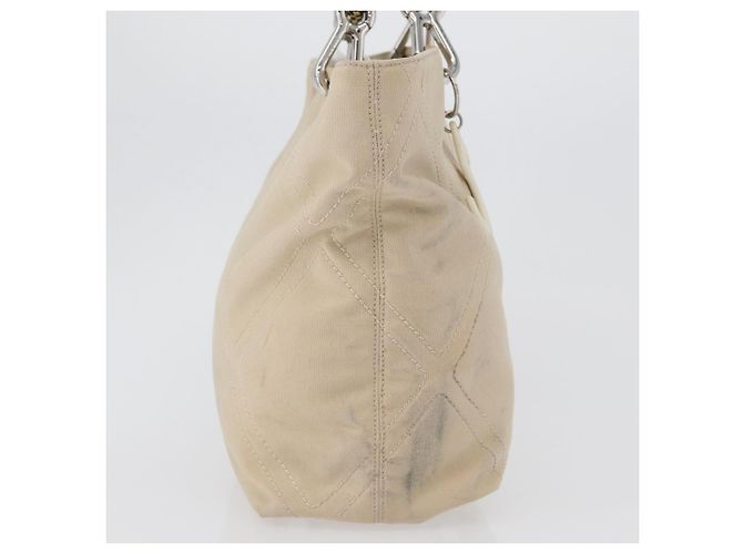 CHANEL Tote Bag No5 aus Canvas Beige mit silbernem CC Auth 169753 - Ansicht 6