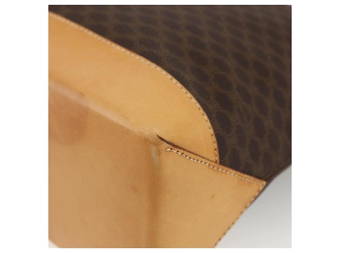 Céline Borsa tote in tela Macadam CELINE in pelle PVC marrone oro Auth ka2928 D'oro - vista 12