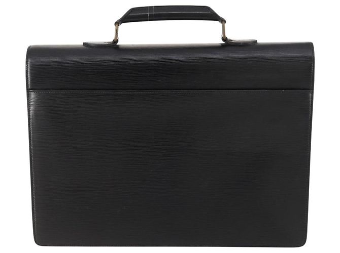 LOUIS VUITTON Maletín Consejero Epi Negro M54422 LV Auth BA10821 - vista 2