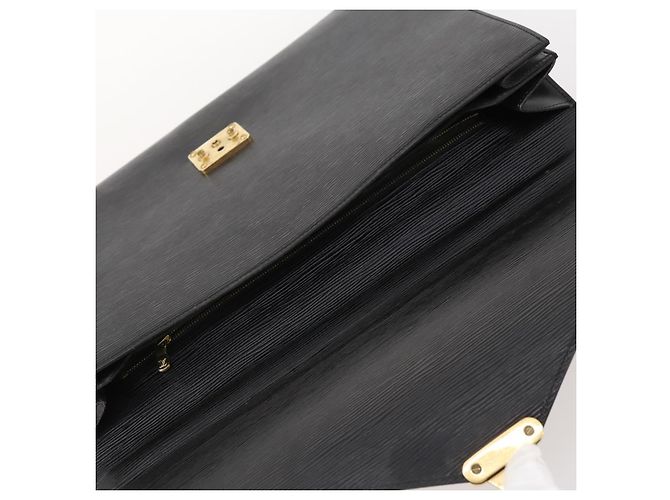 LOUIS VUITTON Maletín Consejero Epi Negro M54422 LV Auth BA10821 - vista 20