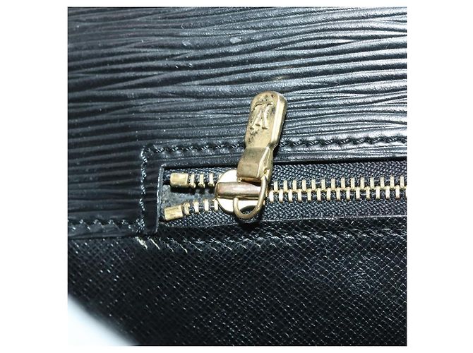 LOUIS VUITTON Maletín Consejero Epi Negro M54422 LV Auth BA10821 - vista 24
