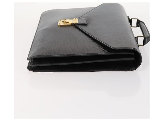 LOUIS VUITTON Maletín Consejero Epi Negro M54422 LV Auth BA10821 - vista 3