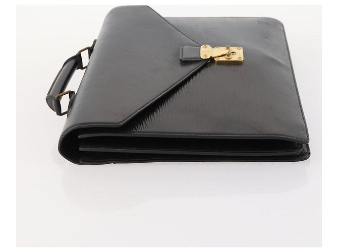 LOUIS VUITTON Maletín Consejero Epi Negro M54422 LV Auth BA10821 - vista 4