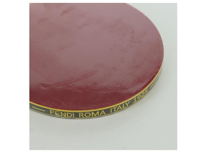 FENDI Custodia per Racchetta da Ping Pong Borsa a Spalla Pelle Gialla Argento Auth 166245SM Giallo - vista 29