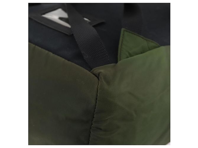 PRADA Backpack Nylon Green Silver Auth ti3636 Silvery - view 14