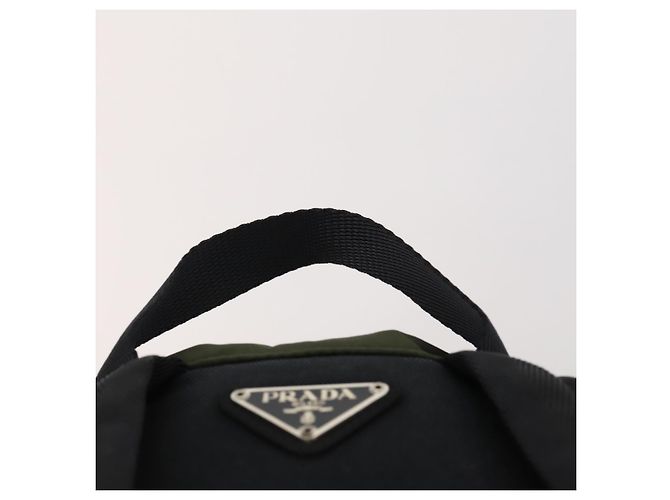 PRADA Backpack Nylon Green Silver Auth ti3636 Silvery - view 8