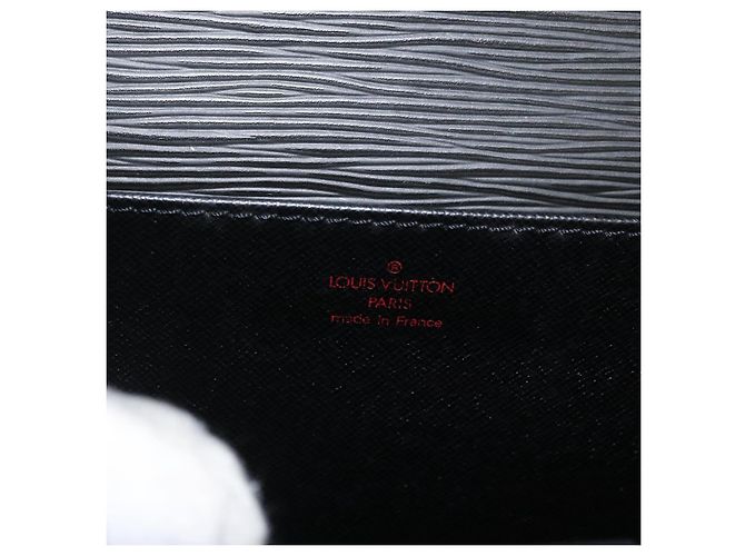 LOUIS VUITTON Cartella Consulente Epi Nera M54422 LV Auth ep13531 Nero - vista 20