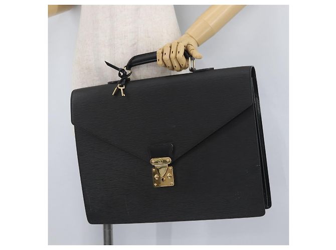LOUIS VUITTON Cartella Consulente Epi Nera M54422 LV Auth ep13531 Nero - vista 26