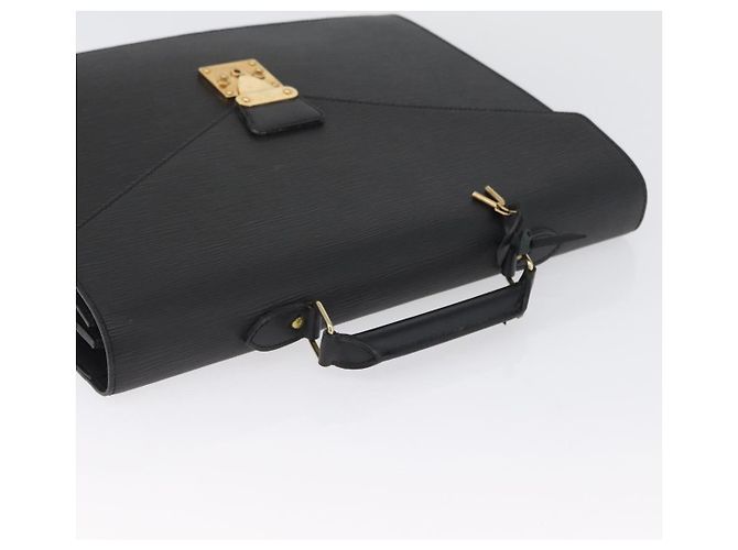 LOUIS VUITTON Cartella Consulente Epi Nera M54422 LV Auth ep13531 Nero - vista 6