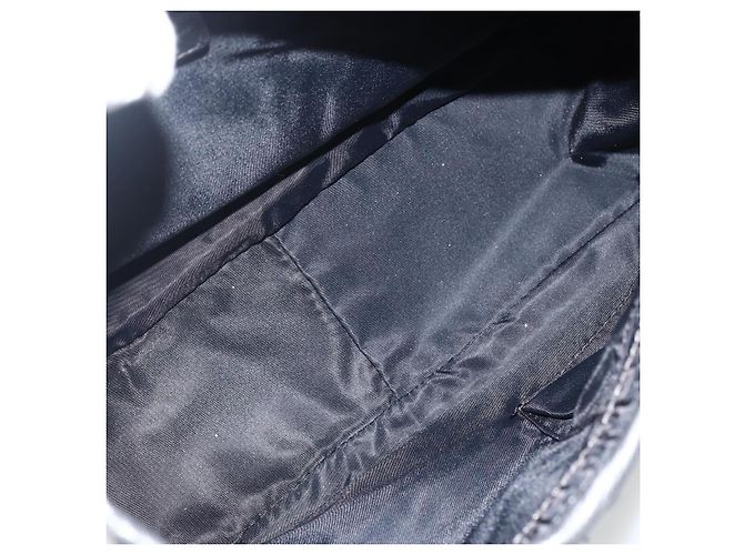 Borsa a Spalla in Tela Trotter Christian Dior Nera Argento Auth BSZ280SAV Nero - vista 15